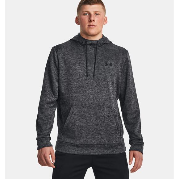 NWT Under Armour Armour Fleece Twist Men's Hoodie in Black size Medium - Picture 1 of 7